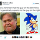 Screenshot of a meme about Steve Bannon’s racist views with the caption “Just a reminder that the guy on the left believes he is genetically superior to the guy on the right (Twitter)